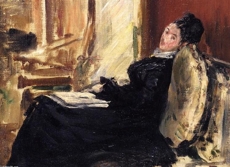 Edouard Manet Jeune femme au livre oil painting image
